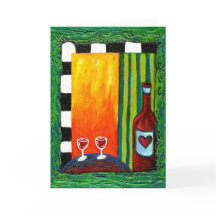 Wijn voor twee Wenskaarten