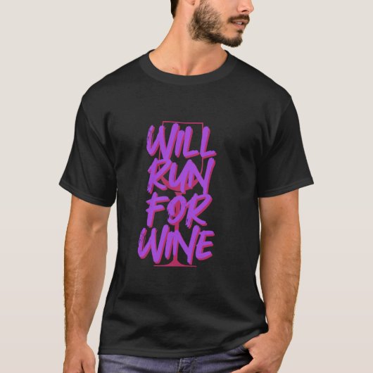 Wijn voor wijn t-shirt (Voorkant)