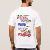 Wijn, vrouwen en zang t-shirt (Achterkant)