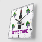Wijn wandklok (Hoek)