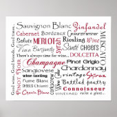 Wijn, wijn en meer poster (Voorkant)