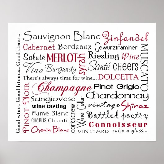 Wijn, wijn en meer poster (Voorkant)