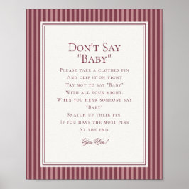 Wijn Wijngaard Club Oude Rijke Baby Shower Spel Poster