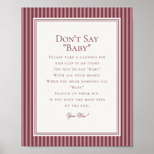 Wijn Wijngaard Club Oude Rijke Baby Shower Spel Poster