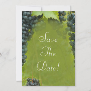 Wijn Wijngaard Thema Trouw Save The Date Kaart