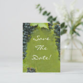 Wijn-wijnstokthema Weddenschap sparen de datum Aankondigingskaart (Staand voorkant)