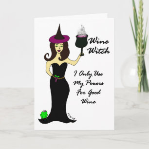 Wijn Witch All Occasion Card Kaart