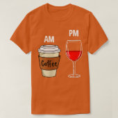Wijn Womens AM Coffee PM T-shirt (Design voorkant)
