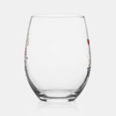 Wijn Word Cloud Design Stemless Wijnglas Zonder Voet (Rechts)