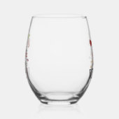 Wijn Word Cloud Design Stemless Wijnglas Zonder Voet (Links)