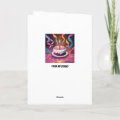 Wijn wordt beter met Age Afro Brother Verjaardag Kaart (Achterkant)