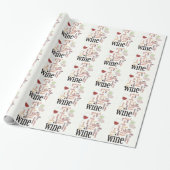 Wijn Woud Cloud Wrapping Paper Cadeaupapier (Uitgerold)