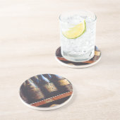 wijn zandsteen onderzetter (Zijkant)