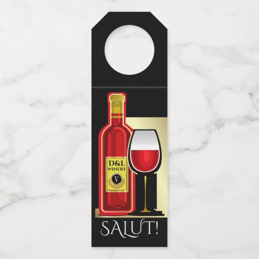 Wijn - Zie Vorige - Flessenhanger (Voorkant)