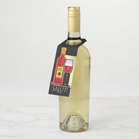 Wijn - Zie Vorige - Flessenhanger (Schuin)