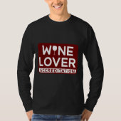 wijnaccreditatie voor de Drink T-shirt (Voorkant)