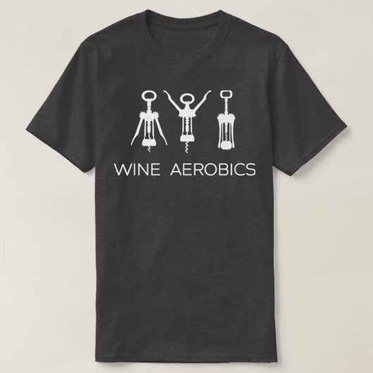 Wijnaerobics Yoga Gym Exerctie 1 T-shirt (Design voorkant)