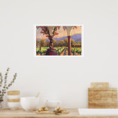 Wijnafdruk Poster (Keuken)