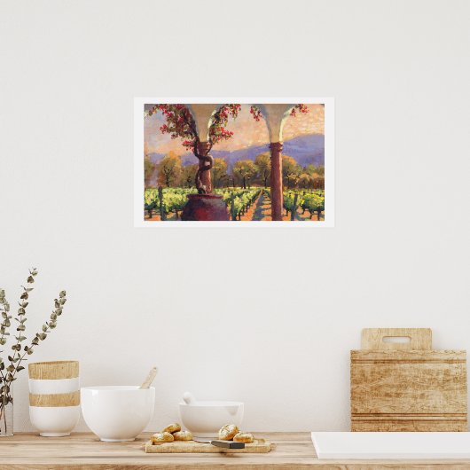 Wijnafdruk Poster (Keuken)