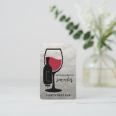 Wijnbar Sommelier Designer Visitekaartje (Staand voorkant)