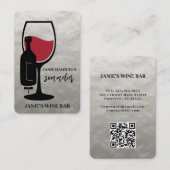 Wijnbar Sommelier Designer Visitekaartje (Voorkant / Achterkant)