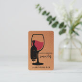 Wijnbar Sommelier Visitekaartje (Staand voorkant)