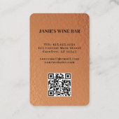 Wijnbar Sommelier Visitekaartje (Achterkant)