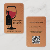 Wijnbar Sommelier Visitekaartje (Voorkant / Achterkant)