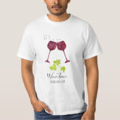 *~* Wijnbar Winery Vineyard Wine Cellar T-shirt (Voorkant)