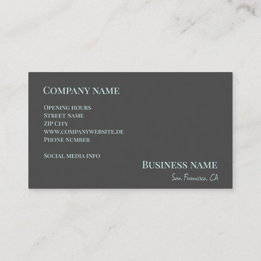 Wijnbar winkel zakelijke promotie Visitekaartje (Achterkant)