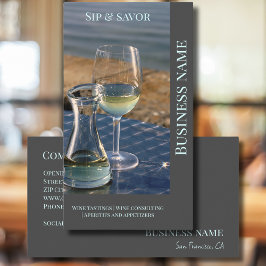 Wijnbar winkel zakelijke promotie Visitekaartje