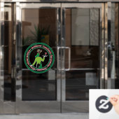 Wijnbedrijf Vakantie Bord Raamsticker (Kantoordeur)