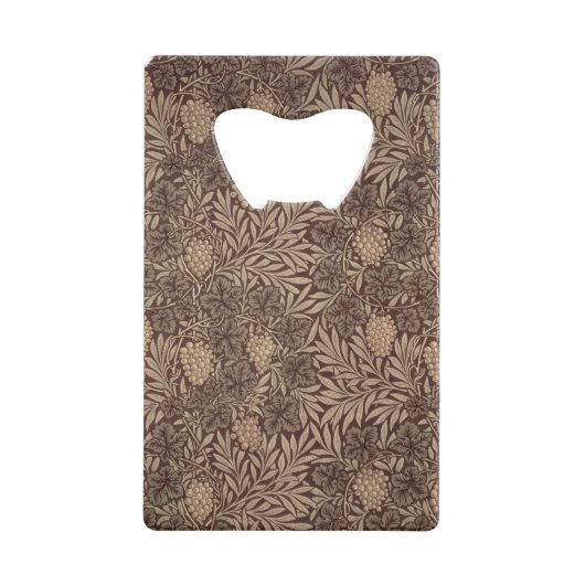 'Wijnbehangselpapier', 1873 Creditkaart Flessenopener (Voorkant)