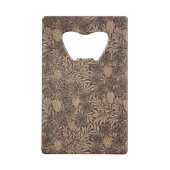 'Wijnbehangselpapier', 1873 Creditkaart Flessenopener (Achterkant)