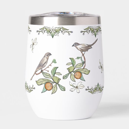 Wijnbeker voor Liefdesvogels (Voorkant)