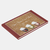 Wijnbereiding met een wijnbril, van zetmeelgoud gastenboek (Hoek)