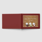 Wijnbereiding met een wijnbril, van zetmeelgoud gastenboek (Volledig)