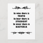 Wijnbier Water Briefkaart (Voorkant)