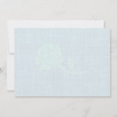 Wijnblauwe Rozen Runner Race Bib Marathon Wedding Kaart (Achterkant)