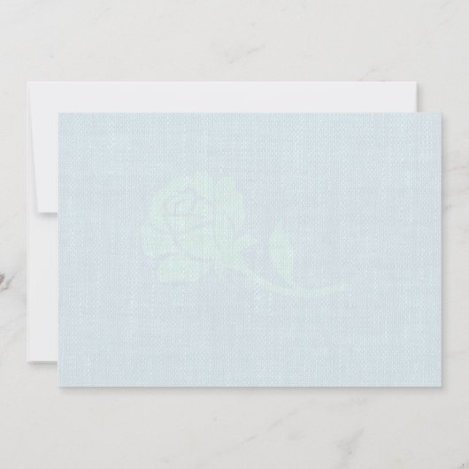 Wijnblauwe Rozen Runner Race Bib Marathon Wedding Kaart (Achterkant)