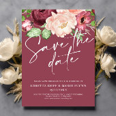 Wijnbloemen Save the date Uitnodiging