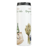 Wijnboerderij Meisjes Weekend Afscheidsetentje Thermosbeker (Achterkant)