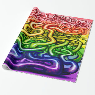 Wijnbomen LGBQT Rainbow Cadeaupapier