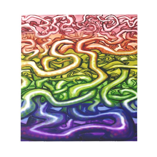 Wijnbomen LGBQT Rainbow Notitieblok (Voorkant)