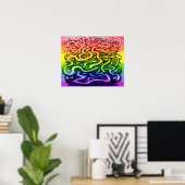 Wijnbomen LGBQT Rainbow Poster (Thuiskantoor)