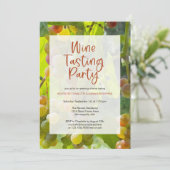 Wijnboomdruiven met de benaming "Tasting Wijn" Kaart (Staand voorkant)