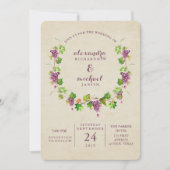 wijnbouw | Uitnodiging tot weddenschap met wijn (Voorkant)