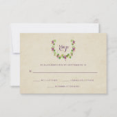  wijnbouw | Wijnthema Weddenschap RSVP Kaartje (Voorkant)
