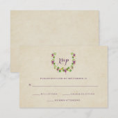  wijnbouw | Wijnthema Weddenschap RSVP Kaartje (Voorkant / Achterkant)