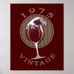 Wijnbouwgaarden - Vintage 1975 Poster